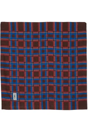 Saint Laurent Checkered silk scarf
