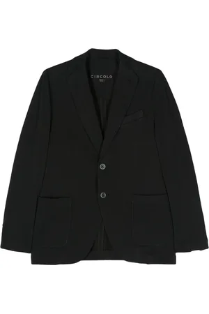 Circolo Textured cotton blazer