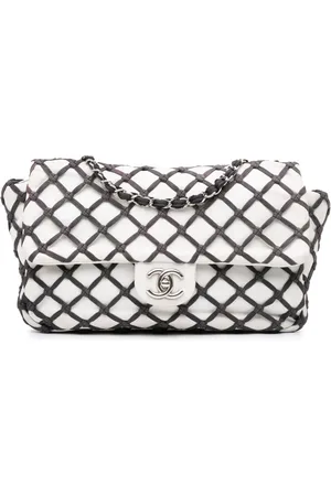 CHANEL 2010-2011 Jumbo Calfskin Canebiers Net Flap shoulder bag