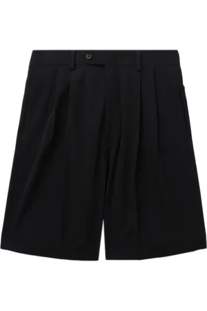 Auralee Pleated wool-gabardine shorts