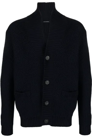 TAGLIATORE Chunky-knit virgin wool cardigan
