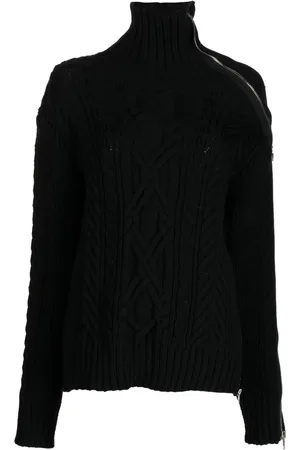 MONSE Cable-knit zip-detailed jumper