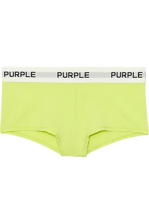Purple Brand Logo-tape cotton briefs