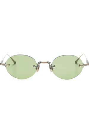 MATSUDA Rimless oval-frame sunglasses