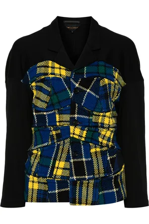 Comme des Garçons 1999 tartan-pattern patchwork jacket