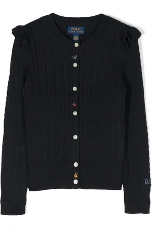 Ralph Lauren Floral-embroidered cotton cardigan