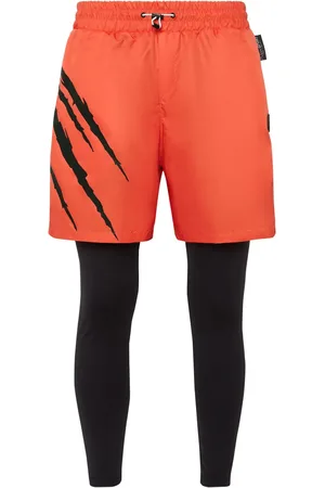 Philipp Plein Graphic-print layered track pants