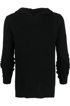 Rick Owens Wool-cashmere hooded jumper