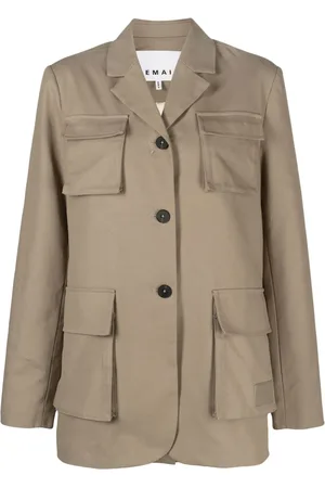 REMAIN Single-breasted utility blazer