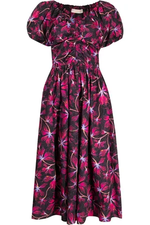 ULLA JOHNSON Cecile floral-print dress