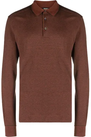Ermenegildo Zegna Long-sleeve cotton polo shirt