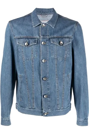 Brunello Cucinelli Four-pocket cotton denim jacket