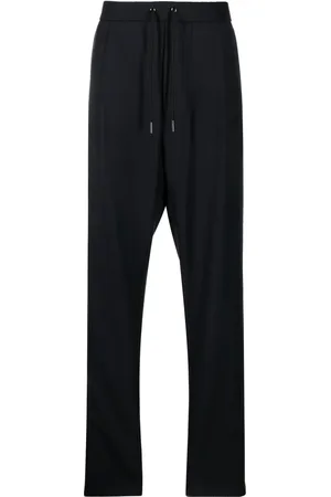 Giorgio Armani Drawstring virgin wool track trousers