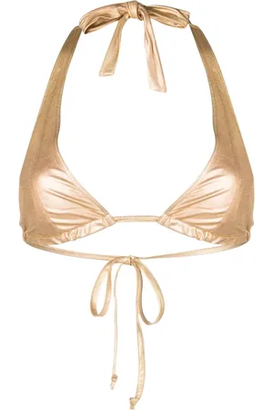 FORTE FORTE Halterneck metallic bikini