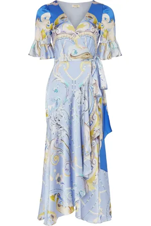 TEMPERLEY LONDON Carline-print wrap dress