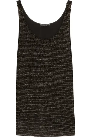 Dolce & Gabbana Satin sleeveless tank top