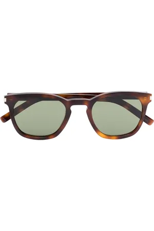 Saint Laurent Square-frame tortoiseshell sunglasses