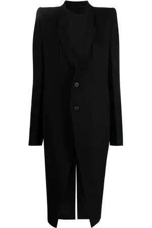 Rick Owens Buttoned wool long coat