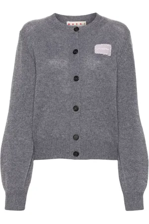 Marni Logo-patch cashmere cardigan