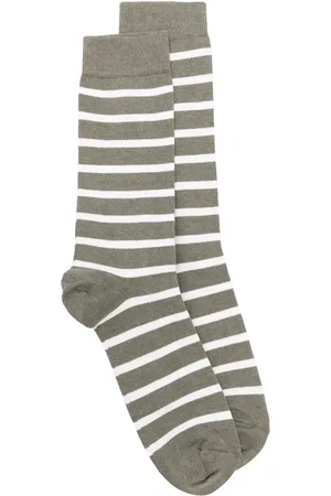 Sunspel Striped ankle socks
