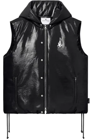 Courrèges Sleeveless vinyl puffer jacket