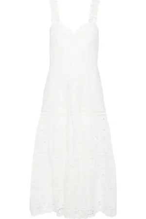 Farm Rio Richillieu broderie anglaise midi dress