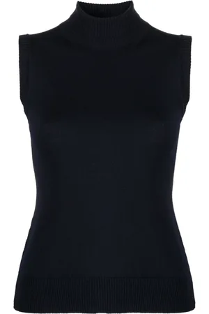 Sportmax Roll-neck virgin-wool vest