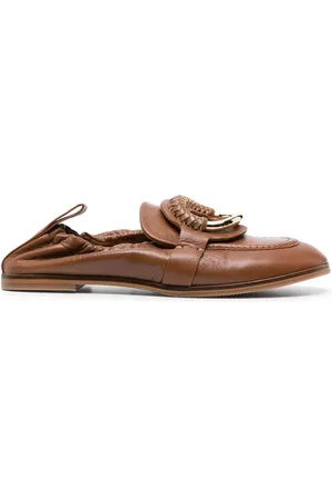 See by Chloé Ring-detail leather loafers