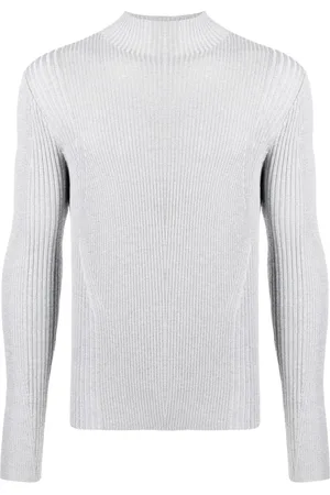DION LEE Reflective ribbed-knit jumper