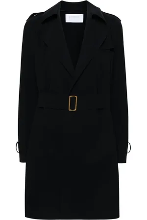 Harris Wharf London Belted open-front trench coat