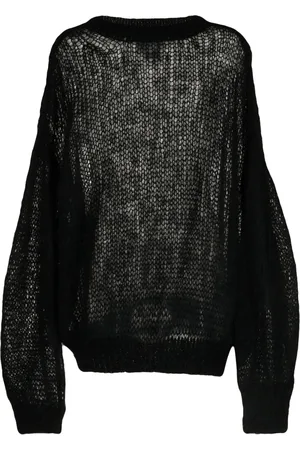 Fumito Ganryu Semi-sheer mohair-blend jumper
