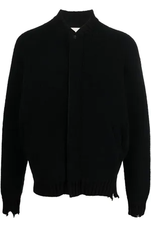 LANEUS Zip-up fleece bomber jacket