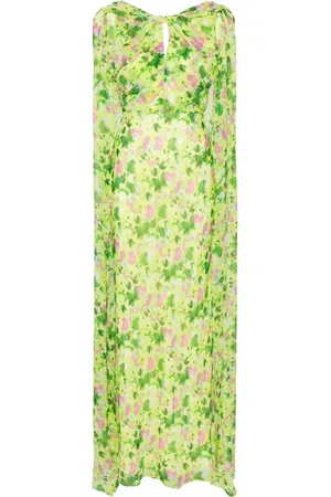 SALONI Claudia Cape maxi dress