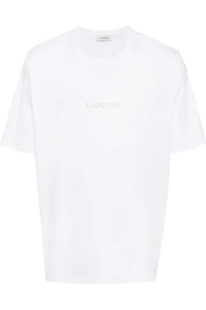 Lanvin Logo-embroidered cotton T-shirt