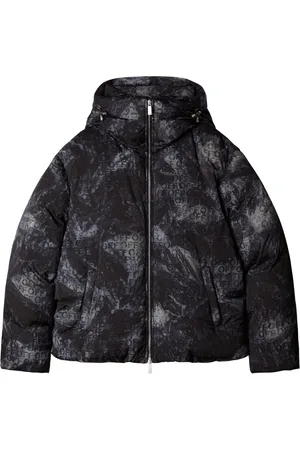 OFF-WHITE Logo-jacquard puffer jacket