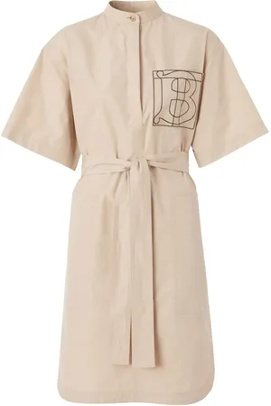 Burberry Logo-embroidered shirtdress