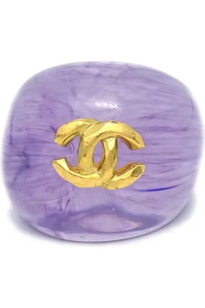 CHANEL 1990-2000s CC signet ring