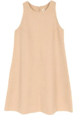 Hermès 2000s sleeveless camel hair mini dress