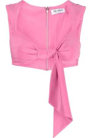 The Attico Knot-detail cropped top