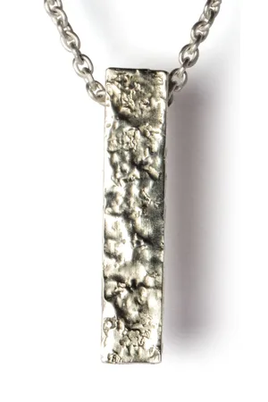 PARTS OF FOUR Amulet textured-finish necklace