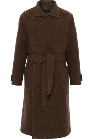 LEMAIRE Belted wool coat