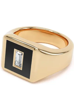 LOEV 14kt yellow Eternity diamond signet ring