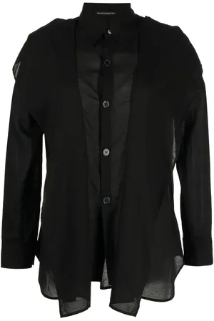 YOHJI YAMAMOTO Asymmetric long-sleeved shirt