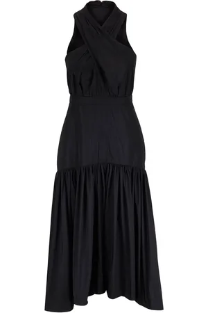 VERONICA BEARD Crossover-detail midi dress