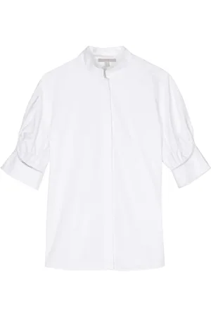 SHIATZY CHEN Lace-trim cotton shirt
