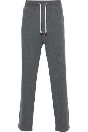 Brunello Cucinelli Mélange cotton track pants