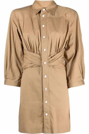 Dsquared2 Ruched-detail shirt dress