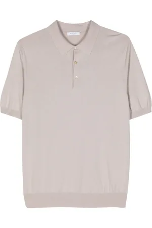 Boglioli Fine-knit polo shirt