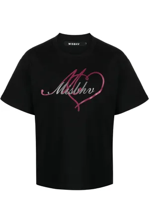 MISBHV Logo-print glitter-embellished T-shirt