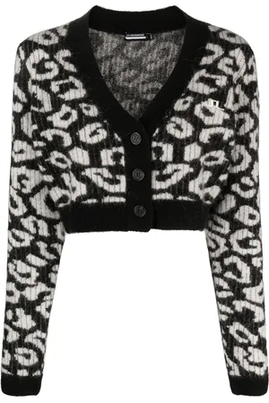 J Lindeberg Mallory patterned intarsia-knit cardigan